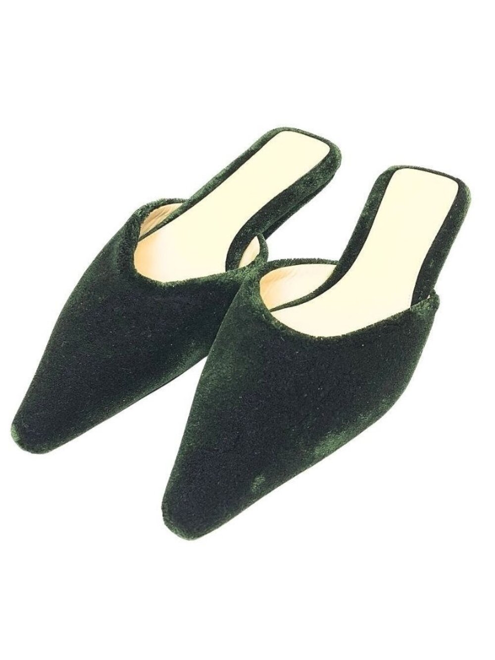 Bottega Veneta Velour Sandals Shoes Green